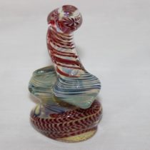 5" Thick Colored Striped Handmade Candle Holder Pipe
