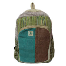 Pure Hemp Stripe Handmade Backpack